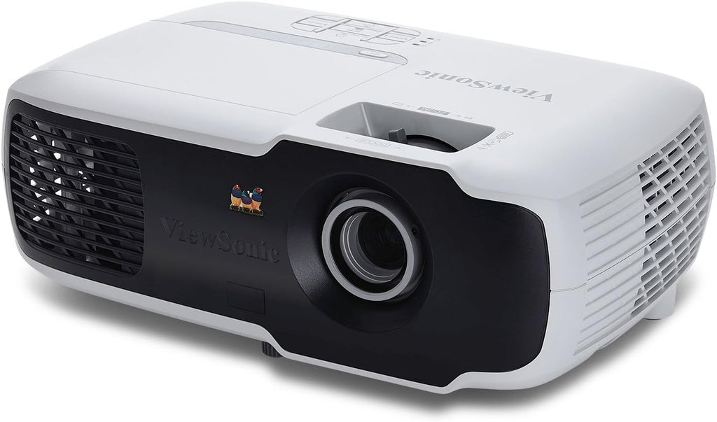 ViewSonic PA502S 3500 Lumens High Brightness SVGA Projector for Home and Office with HDMI and Optical Zoom,Black/white