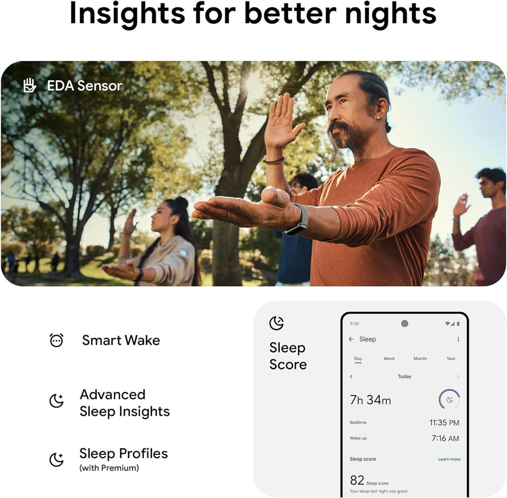 Fitbit Charge 6 Activity Tracker Heart Rate Monitoring, 7-Day Battery, Integrated Google Apps, Maps & Wallet, in-Depth Health Insights, Activity & Sleep Analysis, (Obsidian/Black)