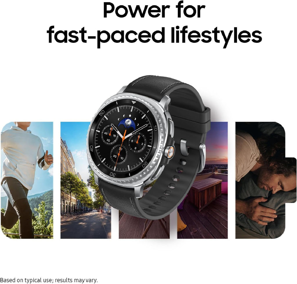 Samsung Galaxy Watch 8 Classic (2025) 46mm Bluetooth Smartwatch, Cushion Design, Rotating Bezel, Quick Button, Sleep Coaching, Running Coach, Energy Score, Black US Version, 2 Yr Warranty