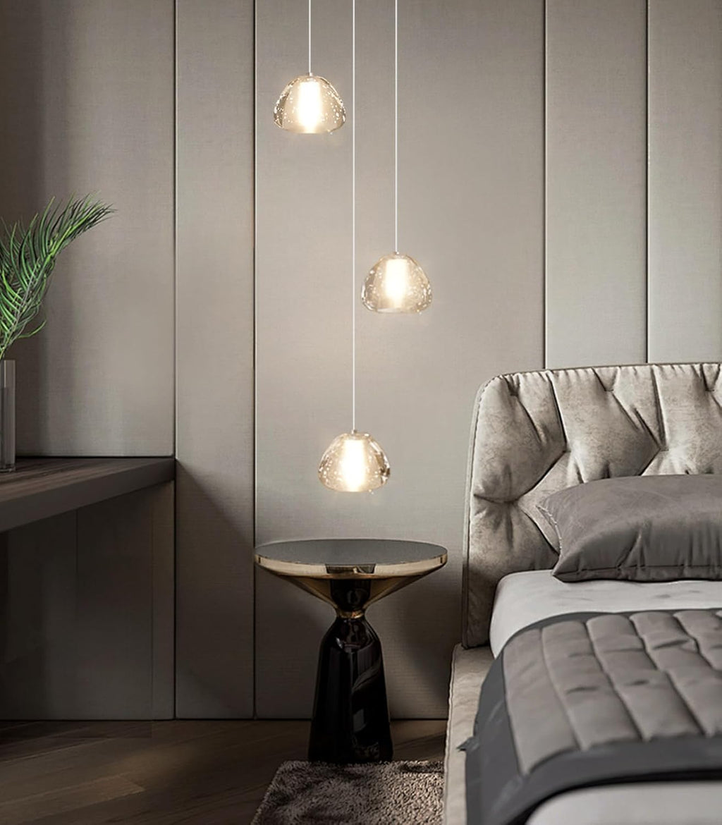 Modern Chandelier Crystal Pendant Light for Kitchen Island Dining Room Bedroom Hallway Gold