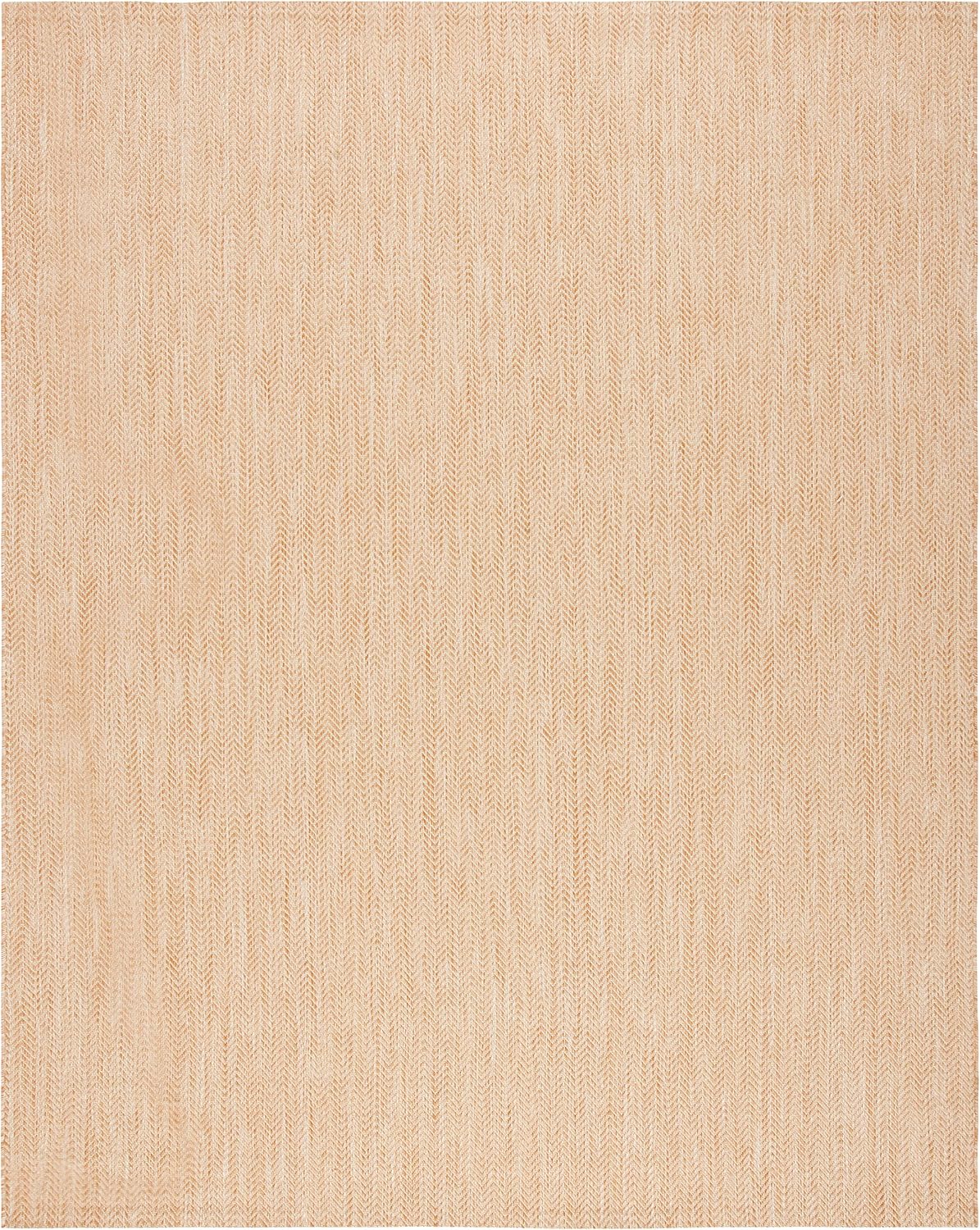 SAFAVIEH Washable Rug Outdoor Courtyard Collection - 9' x 12', Natural & Cream, Non-Shedding & Easy Cleaning, Ideal for Patio, Backyard, Mudroom (CY8022-03012)