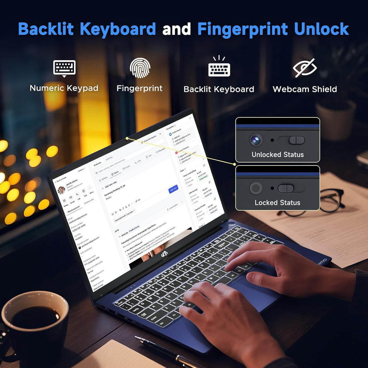 NIMO Gaming Laptop, 15.6" FHD IPS Anti-Glare Screen, AMD R7 7735HS (Up to 4.75GHz, Beat i7-12650H) Computer with 16GB DDR5 RAM 1TB SSD, 180° Viewing, Radeon 680M, 100W Type-C, for Business, College