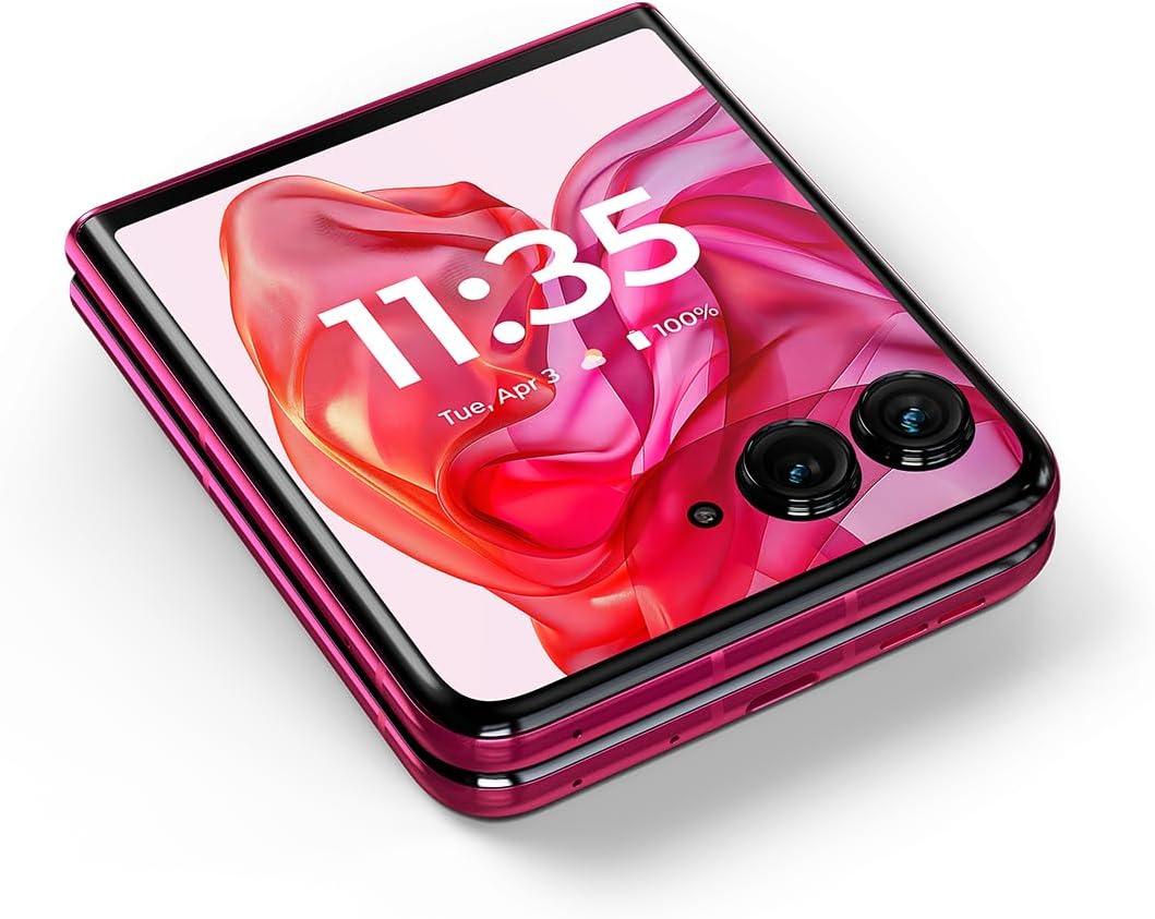 Motorola razr+ | 2024 | Unlocked | Made for US 12/256 | 50MP Camera | Hot Pink (Renewed)