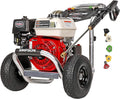 Simpson 3600 PSI Gas Pressure Washer, 2.5 GPM Commercial Power Washer, Cold Water, Honda GX200 Engine, 35' Hose, Aluminum Series, 49-State Compliant (ALH3425)
