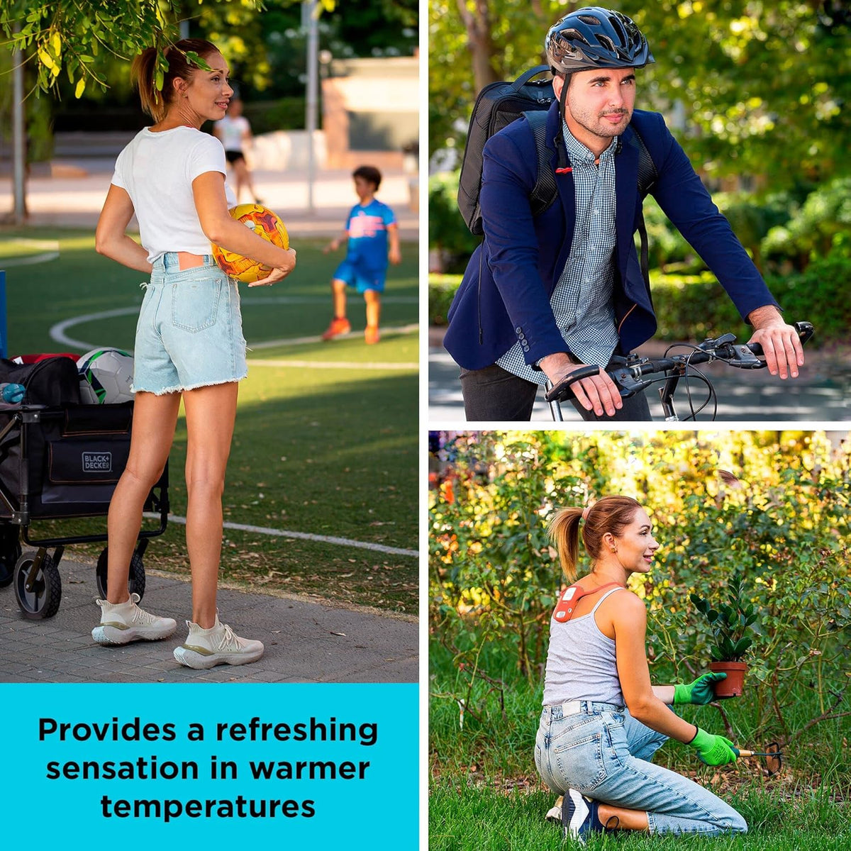 BLACK+DECKER Comfortpak, Wearable Cooling and Heating Device, TropiCoral (BCWCC101-04)