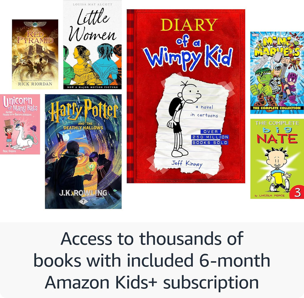 Amazon Kindle Paperwhite Kids 16GB (newest model) – larger 7" glare-free display – Kids read an average of 1+ hour per day with Kindle – Starfish