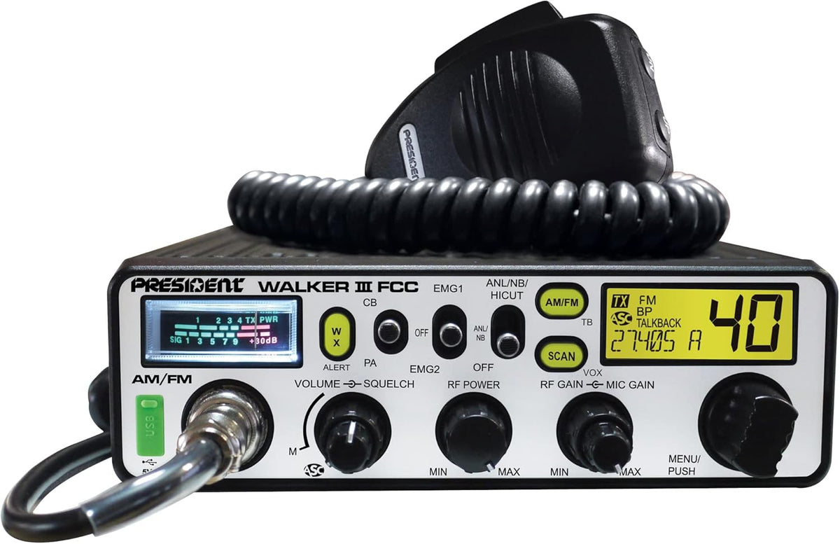 President Walker III FCC AM/FM CB Radio