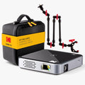 KODAK Luma 75 Pocket Projector Kit - Black - 1080p HD DLP Video for Tracing Projector Use - Expands to 100" Display for Drawing Tools - Overhead Tripod & Clamp for Portable Drawing Board Setup