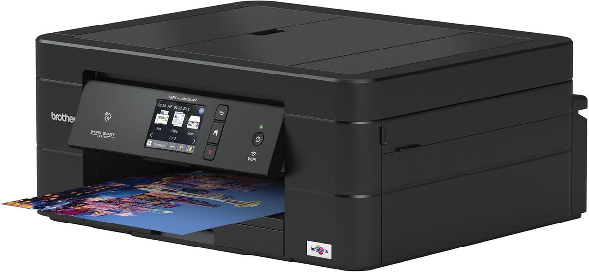 Brother Wireless All-In-One Inkjet Printer, MFC-J895DW, Multi-Function Color , Duplex Printing, NFC One Touch to Connect Mobile Printing, Amazon Dash Replenishment Enabled
