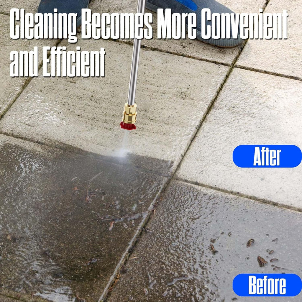 4800PSI PowerWasher with 4 Quick Connect Nozzles, Foam Cannon for Car, Lane, Patio Cleaning