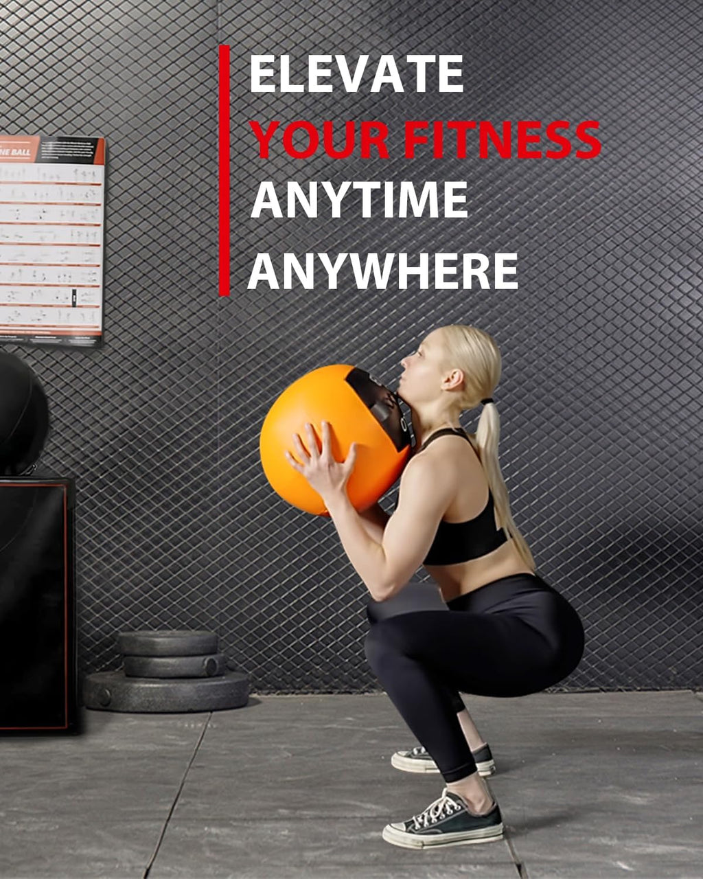 Mikolo Medicine Ball, Wall Ball,Soft Medicine Ball Set,Slam Ball for Core Training, Strength Workouts -Multi-Weight 10lbs 20lbs Exercise Balls for Home Gym, Functional Fitness (10/15/20/25LB)