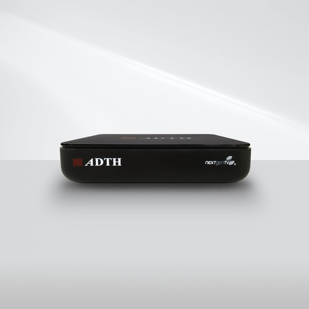 ADTH NextGen TV Box Gen 2 ATSC 3.0 & ATSC 1.0 Digital Converter Box | 8GB Built-in Storage | Over-the-Air TV Tuner & Receiver | 4K HDR | Wi-Fi & Bluetooth | Built-in DVR Recording