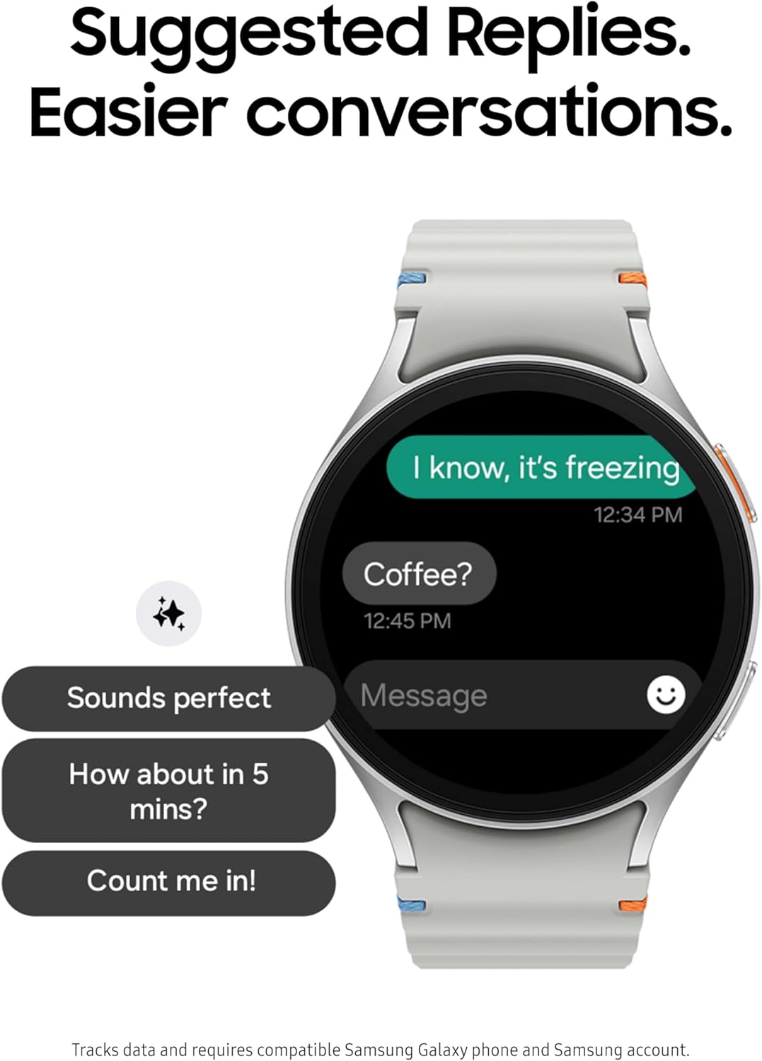 Samsung Galaxy Watch 7 40mm Bluetooth AI Smartwatch w/Energy Score, Wellness Tips, Heart Rate Tracking, Sleep Monitor, Fitness Tracker, 2024, Cream US Version, 1Yr Manufacturer Warranty