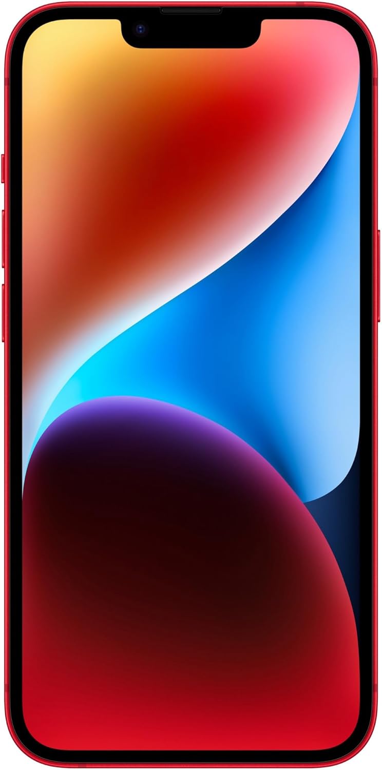 Apple iPhone 14, 128GB, PRODUCT Red - Unlocked (Renewed)