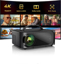Outdoor-Projector-4K with WiFi and Bluetooth: 3000 Brightness/50W DoIby/Built-in APPs Portable-Projector Smart OS 2.0&AI Auto Focus, ONOAYO Movie Proyector Compatible with Netflix/YouTube/PrimeVideo
