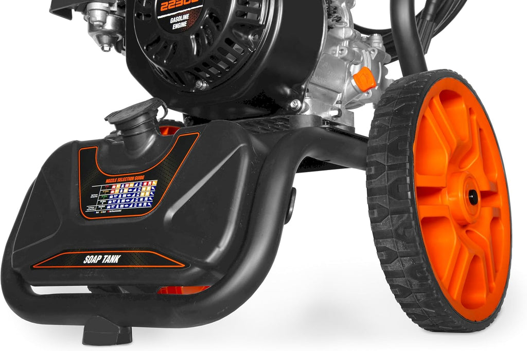 WEN 3400 PSI Gas Pressure Washer with 223cc Engine, 2.7 GPM Flow Rate and Onboard Soap Tank (PW224G)