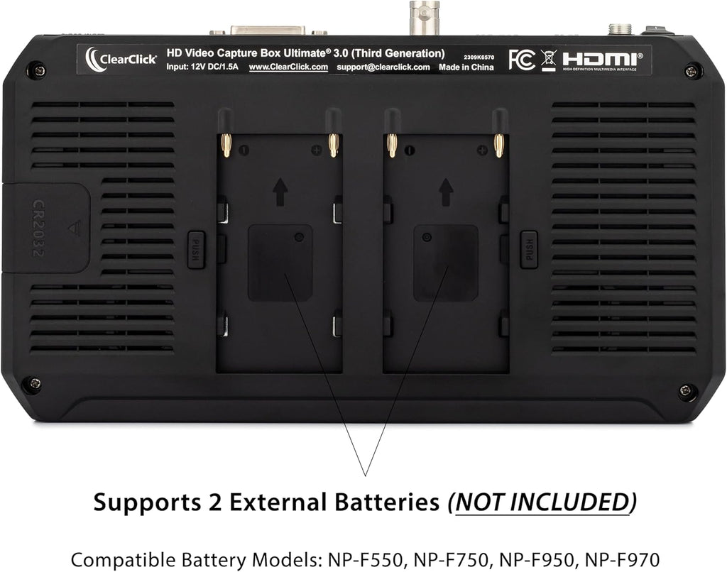 ClearClick HD Video Capture Box Ultimate 3.0 (Third Generation) - Capture or Stream Video from HDMI, DVI, SDI, S-Video, RCA, AV, VHS, VCR, DVD, Camcorders, Hi8