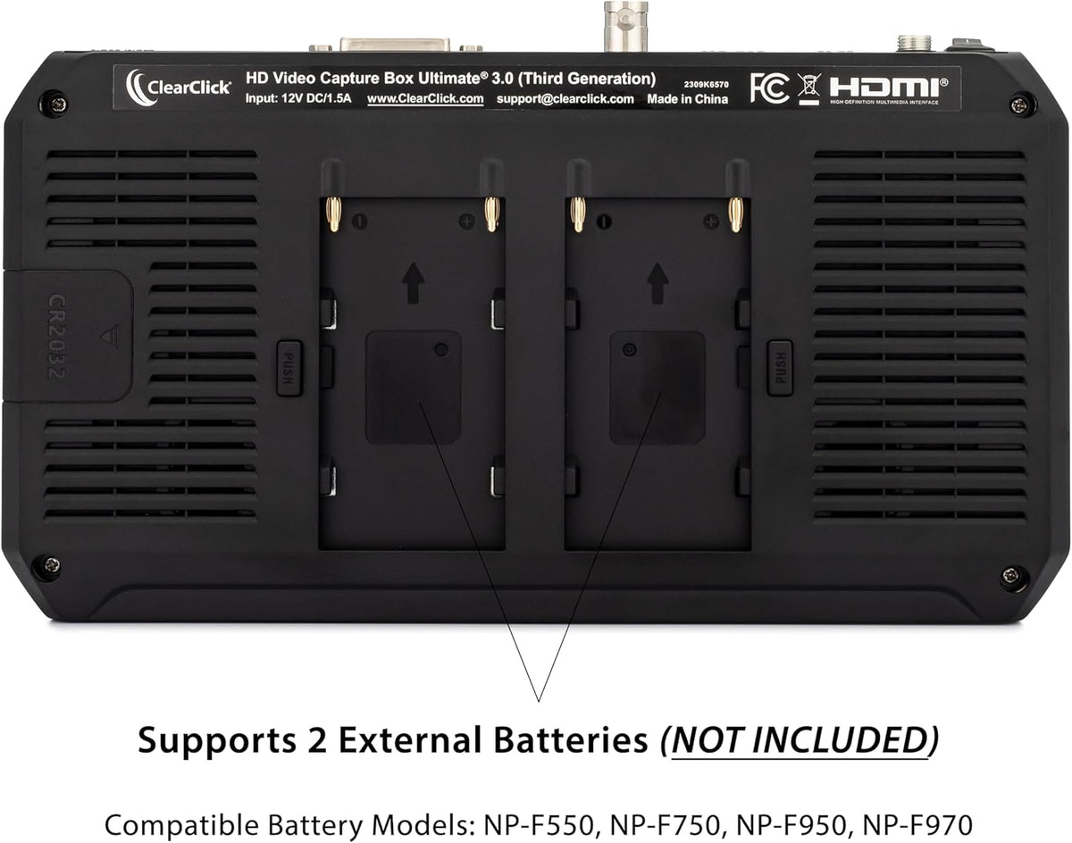 ClearClick HD Video Capture Box Ultimate 3.0 (Third Generation) - Capture or Stream Video from HDMI, DVI, SDI, S-Video, RCA, AV, VHS, VCR, DVD, Camcorders, Hi8