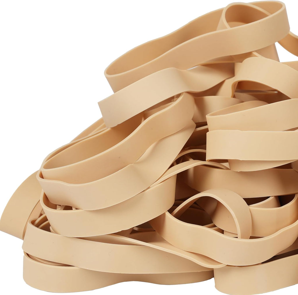 HAIDIBAO-Rubber Bands 40 Pcs Size#105 Big Wide Rubber Band Large Elastic Rubber Bands Office Supplies Heavy Duty Strong Elastic Bands Outdoor (5.12" x 0.6")