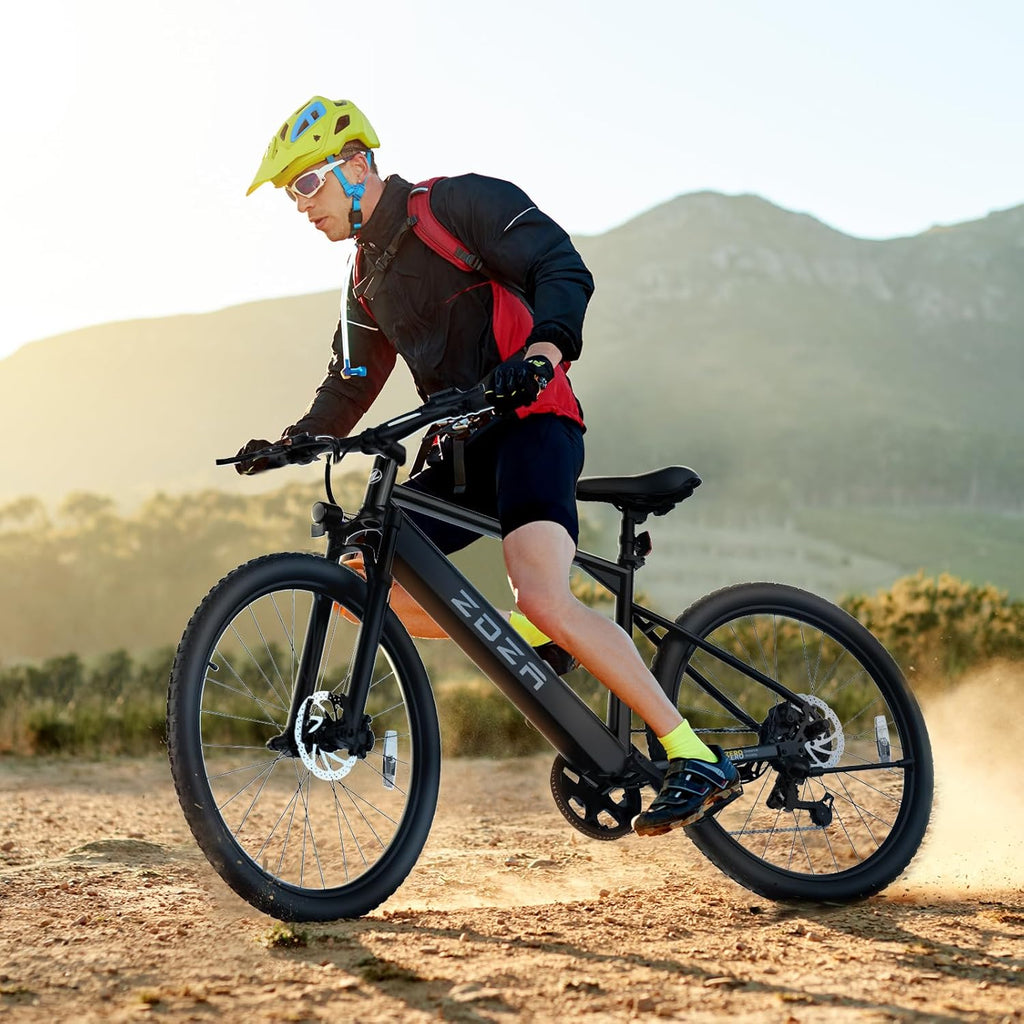 ZDZA Electric Bike, 1000W Peak Motor, 26” E Bike for Adults, 40 Miles Range & 22 Mph Ebike, Electric Bicycle for Commute, 7 Speed & Colorful LCD Display