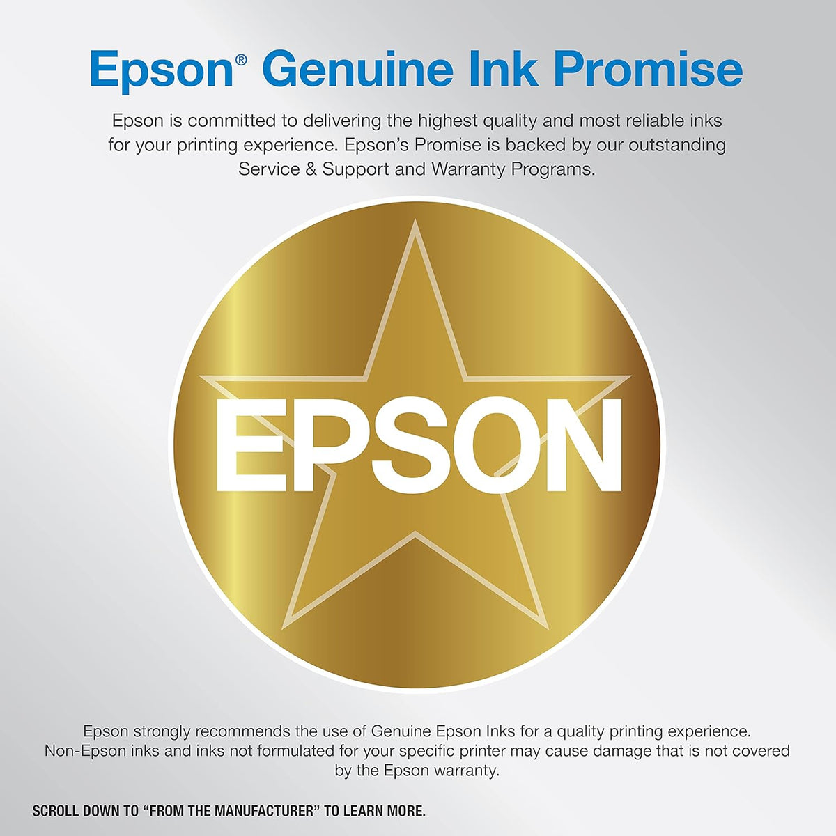 Epson EcoTank ET-3830 Wireless Color All-in-One Cartridge-Free Supertank with Scan Copy, Auto 2-Sided Printing and Ethernet, The Perfect Printer Productive Families, White