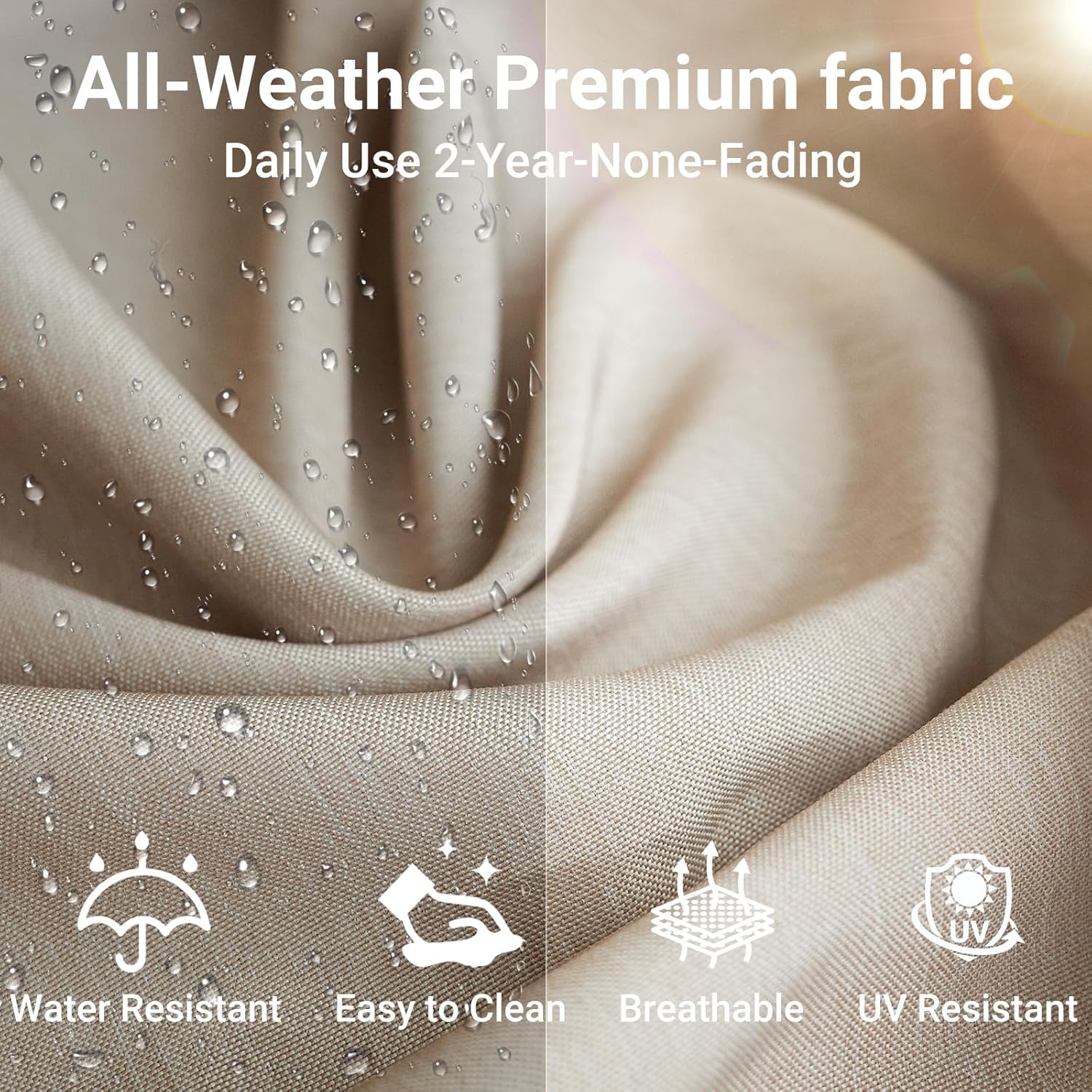 JOYURE 7 Piece Wicker Patio Furniture Set,Outdoor Conversation Sectional Sofa w/Coffee Table,All-Weather Outdoor Sofa with Thick and Anti-Slip Cushions for Deck,Poolside,Garden,Beige