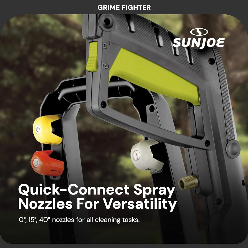 Sun Joe Electric Pressure Power Washer w/ Foam Cannon & Extension Wand, 1600 PSI (PWMA Certified), 1.1 GPM, 13-Amp Motor - Heavy-Duty Cleaning Machine for Patios, Decks, Sidewalks & Cars, SPX2680-MAX
