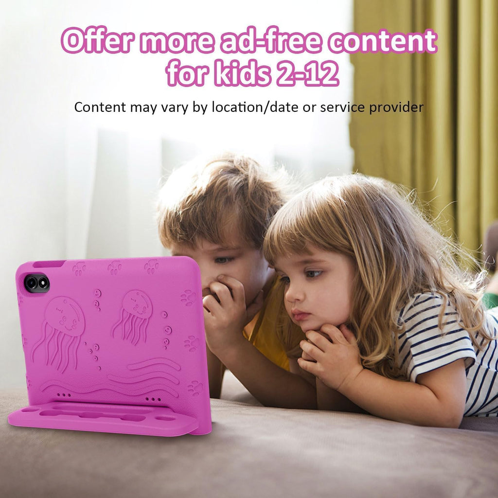 WXUNJA Android 15 Kids Tablet, 2025 Upgraded 10.1 Inch Tablets with Octa-core Processor, 6000mAh Battery, Kid Space, Parental Control,Pre-Loaded Kids Apps, 2.4/5GHZ Dual WiFi, Case Included, Red