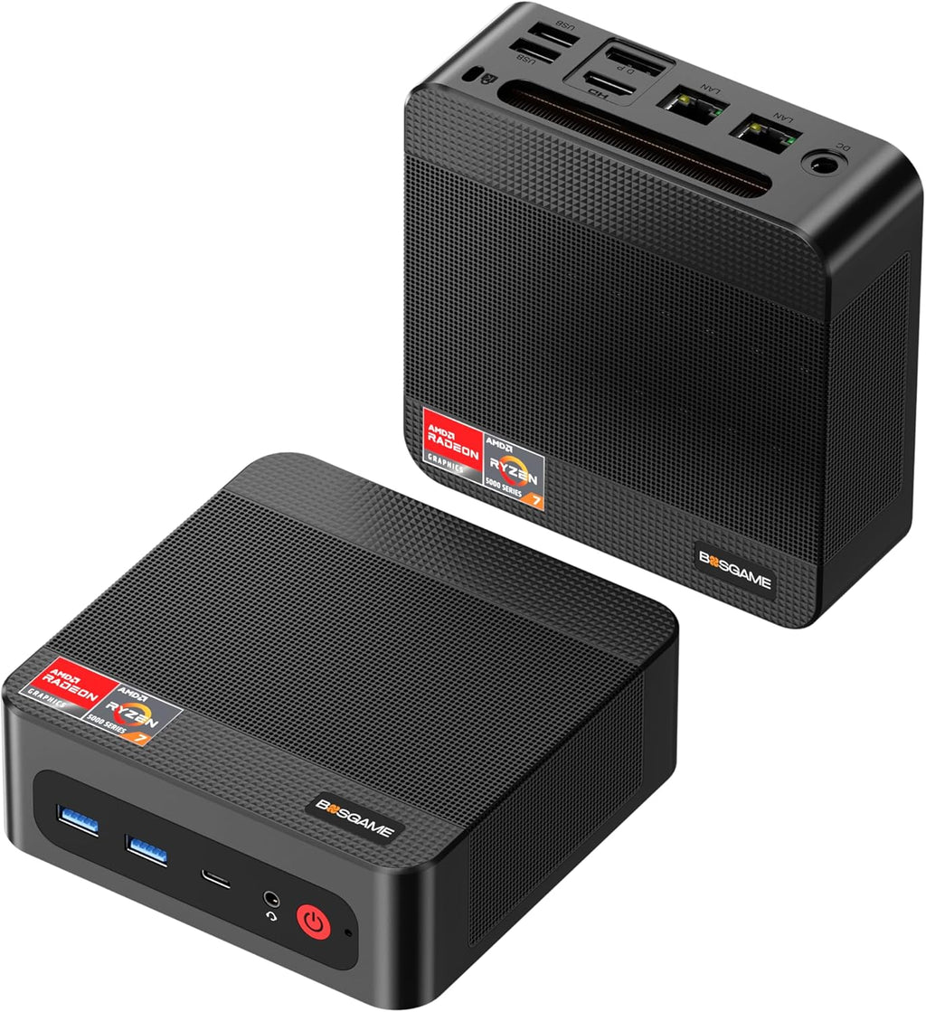 BOSGAME P3 Mini Gaming PC AMD Ryzen 7 7840HS | 16GB DDR5 RAM | 1TB PCIe 4.0 NVMe SSD | Dual Gigabit Ethernet | Triple Display| AX210 Wi-Fi 6E | BT 5.2 | Compact Desktop Computer