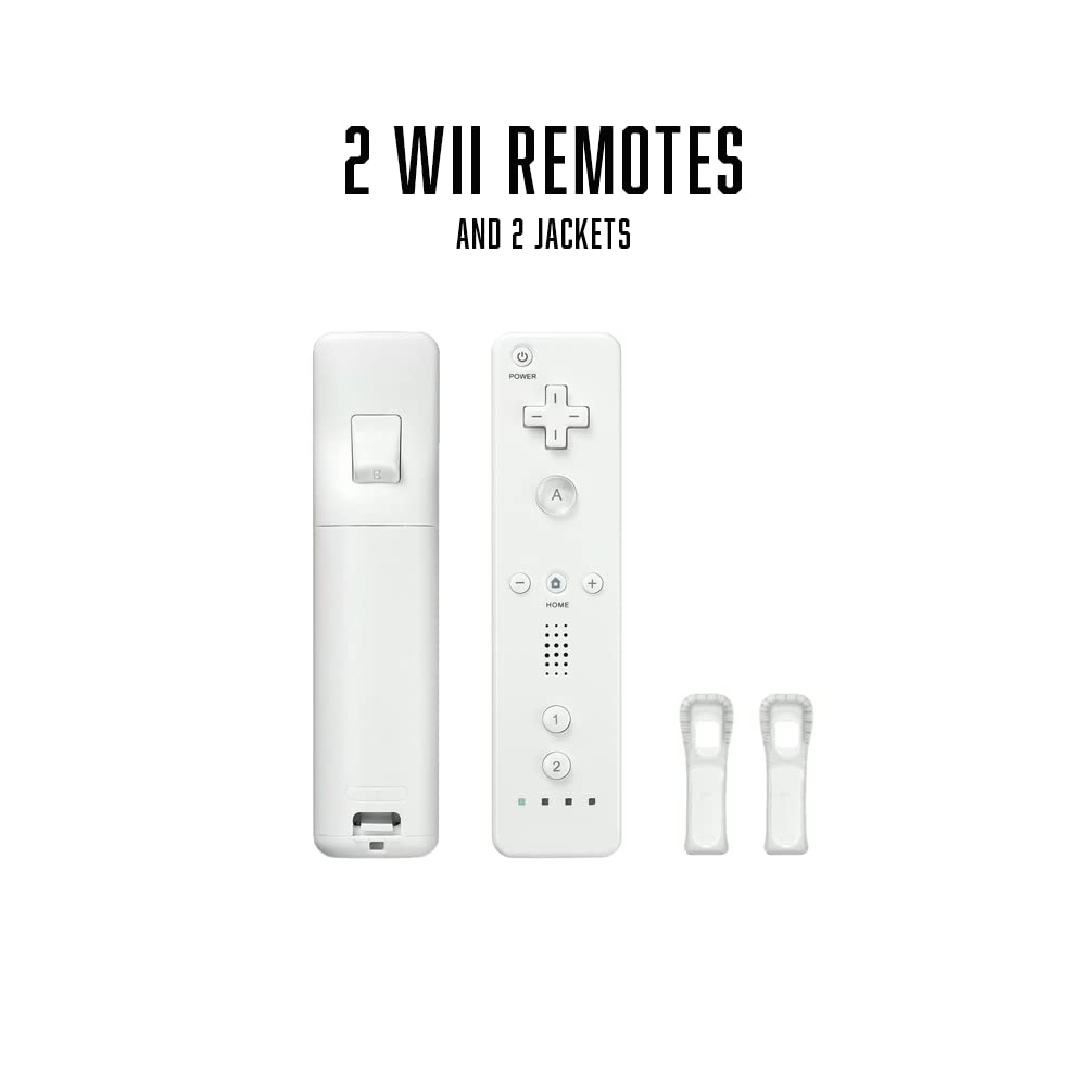 Nintendo Wii Console, White Premium Bundle nintendo_wii (Renewed)