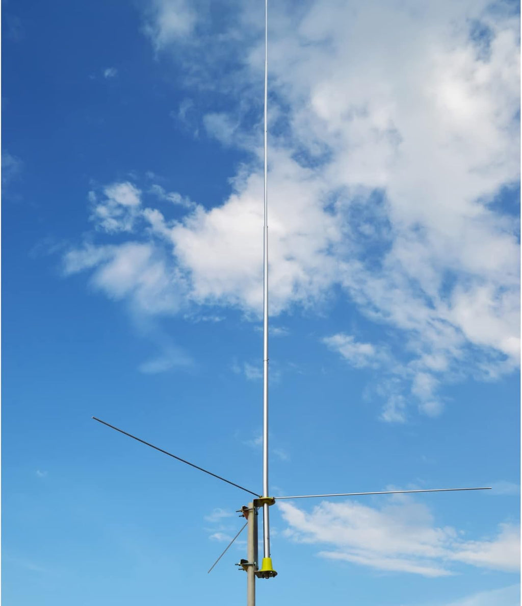 UAYESOK 20ft CB Base Station Antenna, 27MHZ Aluminum Alloy CB Base Antenna, 3.5dBi High Gain & Low VSWR & All-Weather Resilience & Pre-assembled