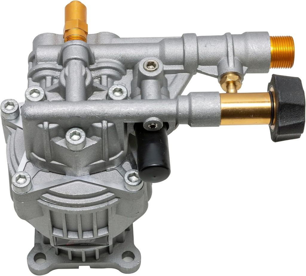 OEM Technologies 3300 PSI 2.4 GPM Replacement Pressure Washer Pump Kit, Horizontal Axial Cam Replacement Pump for Gas Pressure Washer, 3/4" Shaft, Includes Hardware and Siphon Tube (90028)