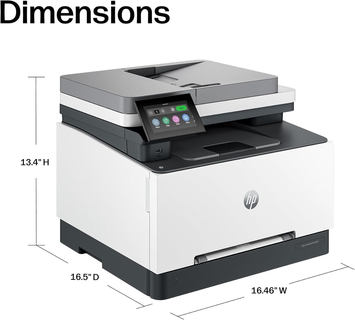 HP Color LaserJet Pro MFP 3301fdw Wireless All-in-One Color Laser Printer, Office Printer, Scanner, Copier, Fax, ADF, Duplex, Best for office (499Q5F)