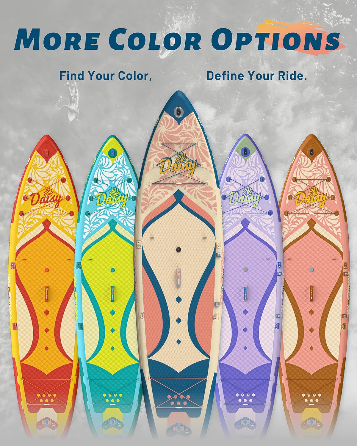 iTAOSTAR Daisy 11'6' × 35” Extra Wide Paddle Board with Seat, One-Stop Premium SUP Board Accessories, Tailored 5 Fins, Stable Stand Up Paddle Boards for Youth of All Skill Levels