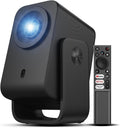 TCL C1 Smart Projector 4K Support, Compatible with Google TV, WiFi and Bluetooth, Auto Focus/Keystone, 1080P HDR10, Dolby Audio, 285° Rotation Mini Projector for Bedroom/Home Theater/Outdoor