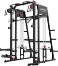 Mikolo M4 2.0 Standard/Ultra/Elite Smith Machine, 2200lbs Squat Rack with LAT-Pull Down System & Cable Crossover Machine, Training Equipment with Leg Hold-Down Attachment