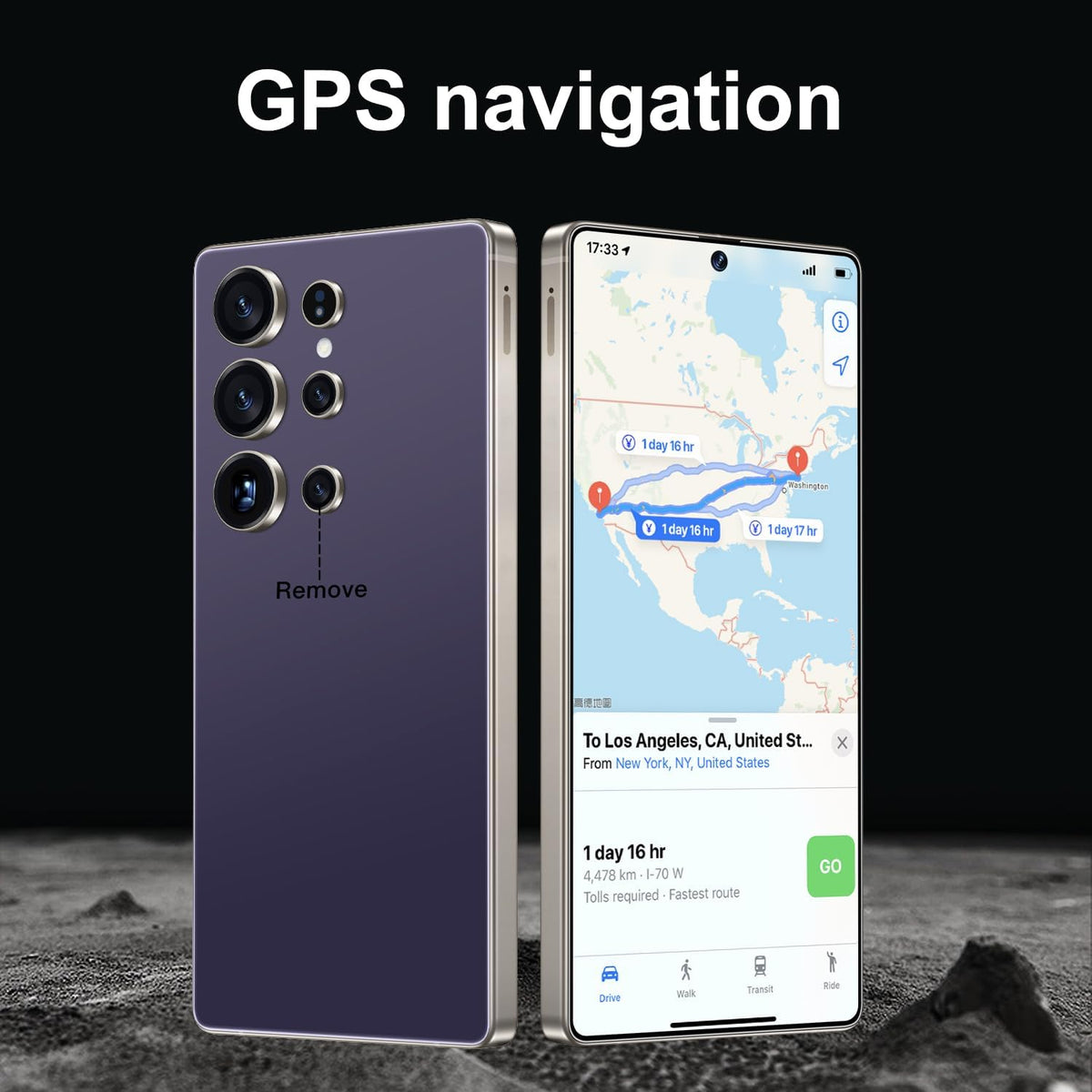 BXV I25 Ultra 16+512GB Smartphone - 7000mAh Battery, 6.99-inch Display, Built-in Pen, Android 14, Snapdragon 8 Gen3, 68MP+108MP Camera Outperform Competitors in Speed & Power (Purple)