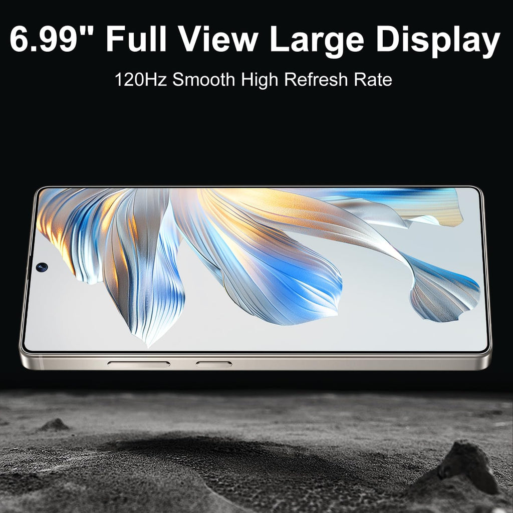 BXV I25 Ultra 16+512GB Smartphone - 7000mAh Battery, 6.99-inch Display, Built-in Pen, Android 14, Snapdragon 8 Gen3, 68MP+108MP Camera Outperform Competitors in Speed & Power (Purple)