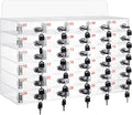 Threan 30 Slot Cell Phone Storage Box, Clear Cell Phone Storage Cabinet Wall Mounted, Including Door Locks and Keys for Office School Factory Classroom Students Staff