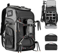 STARTRC VCR Camera Backpack Professional Bag 40L DSLR/SLR Mirrorless Travel Case Photography Tactical Compartment for Canon/Nikon/Sony Camera Holder Tripod Lens Laptop (Only Backpack)