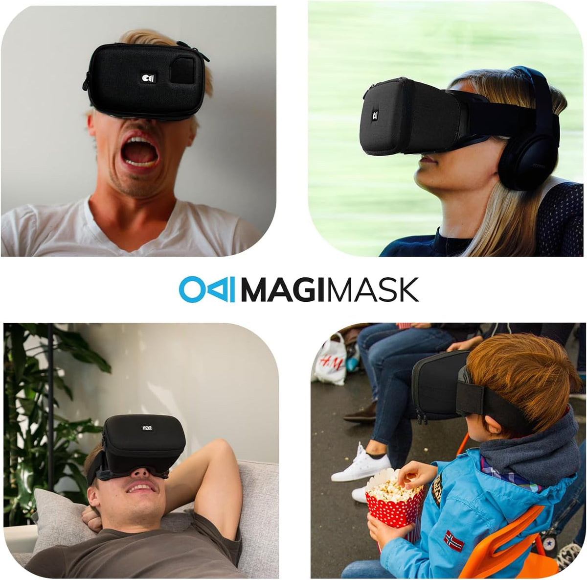 MagiMask VR Headset for Phone | Unibody Lens | HD FPV Monitor Compatible with All Smartphones | Alternative to AR Glasses & VR Goggles