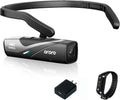 ORDRO EP8 4K Video Camera for Vlogging, 2.0 Gimbal Stabilizer Hands Free Wearable Vlog Camera, 4K 60FPS UHD Head Mounted Video Camera with Remote Control(Black)