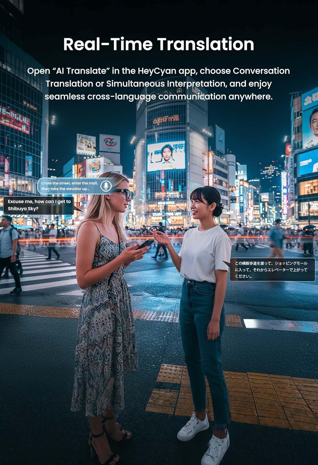 DPVR AI Smart Glasses with Camera and Bluetooth – 8MP HD Sunglasses with Camera, Video Recording Glasses, Real-Time Translation, Voice Assistant, Open-Ear Audio for Travel, Work, Music, and Daily Use