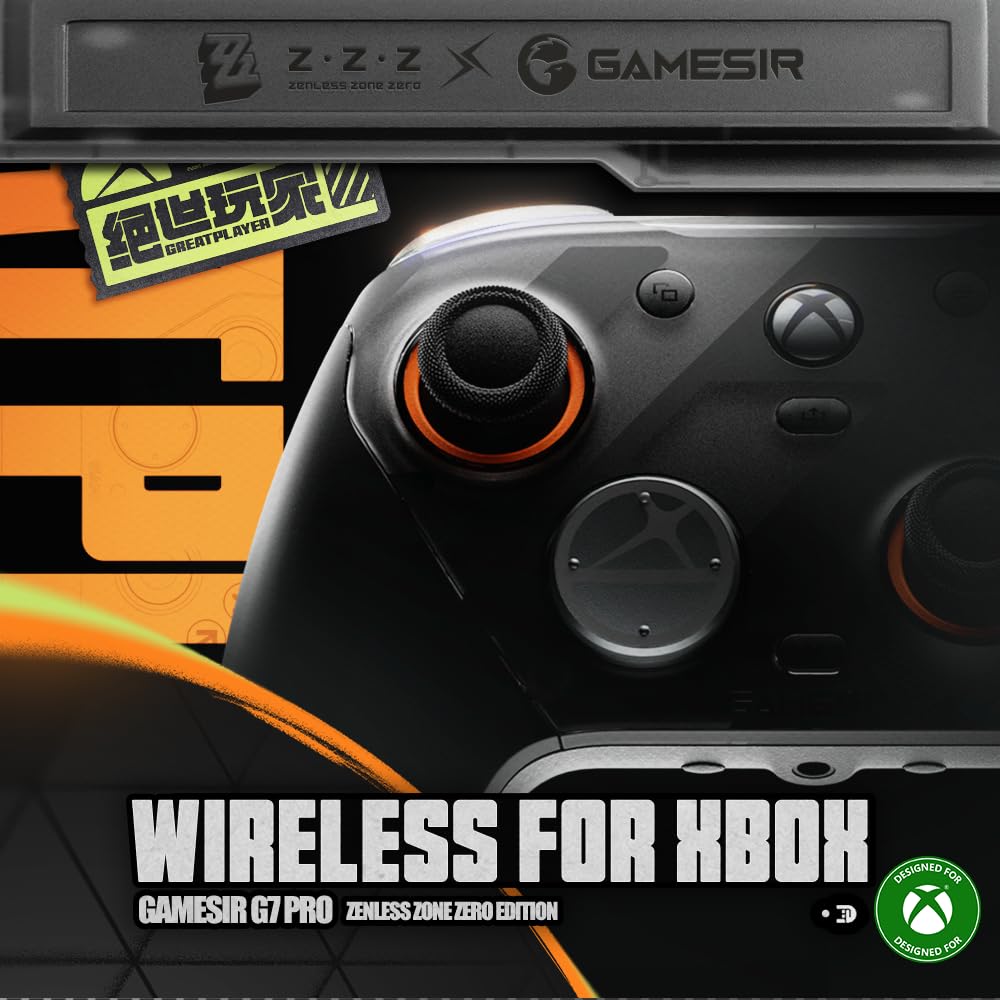 GameSir G7 Pro Wireless Gaming Controller - Officially Licensed for Xbox Series X|S, Xbox One, Windows PC & Android, TMR Joysticks, 1000Hz Polling Rate, Charging Dock- Zenless Zone Zero Edition