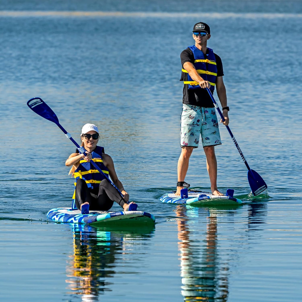 WAVESTORM 9ft6 SUP Kayak Hybrid Stand Up Paddleboard Foam Soft Top SUP for Adults and Kids of All Levels of Paddling Kayak,Blue