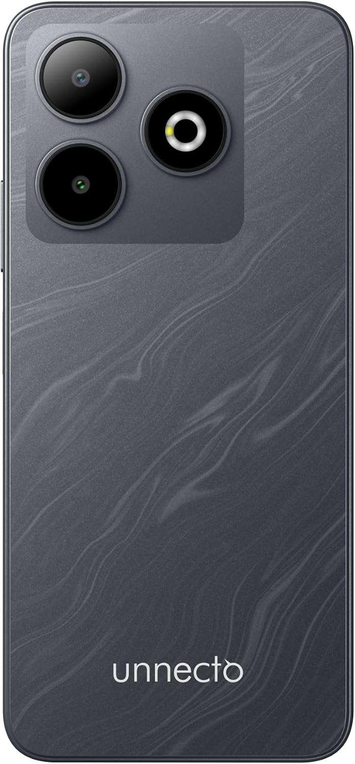 Bolt 10 | Dual SIM | Unlocked Smartphone | Android 14 | 2 Day Battery | NFC | 6.56” HD+ Display | 4GB + 3GB VRAM | 128GB Storage | 16MP Dual Camera | Fingerprint | T-Mobile, Metro, Mint | Charcoal
