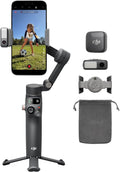 DJI Osmo Mobile 8 Advanced Tracking Combo Gimbal Stabilizer for Phone, AI Native Tracking with Audio & Lighting, 360° Pan Rotation, Mic Mini Transmitter, Wireless Microphone