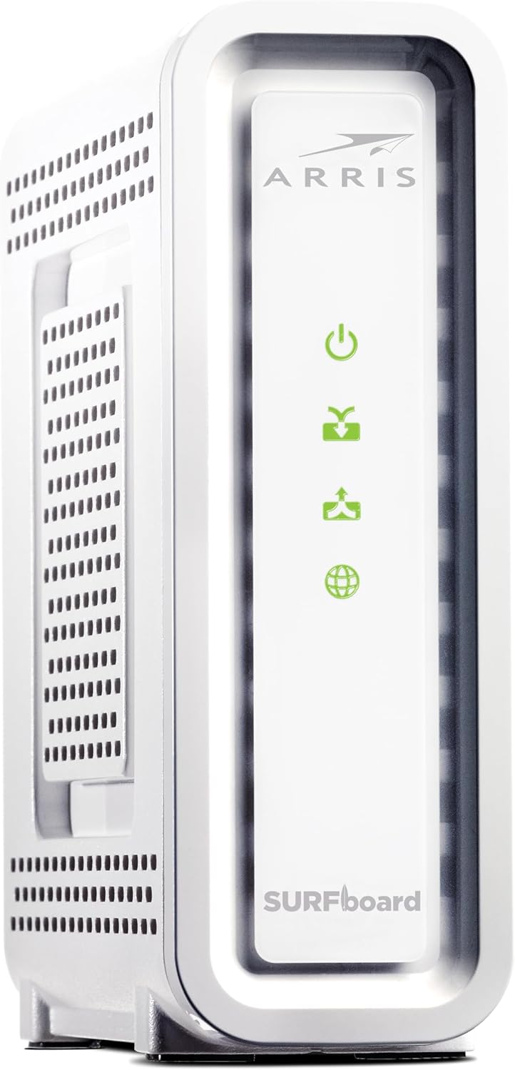 ARRIS SURFboard SB8200 DOCSIS 3.1 Multi‑Gig Cable Modem | 2 -1Gbps Ethernet Ports | Works with Xfinity, Cox, Spectrum | For Cable Internet Plans up to 2Gbps | Modem Only, Router Required