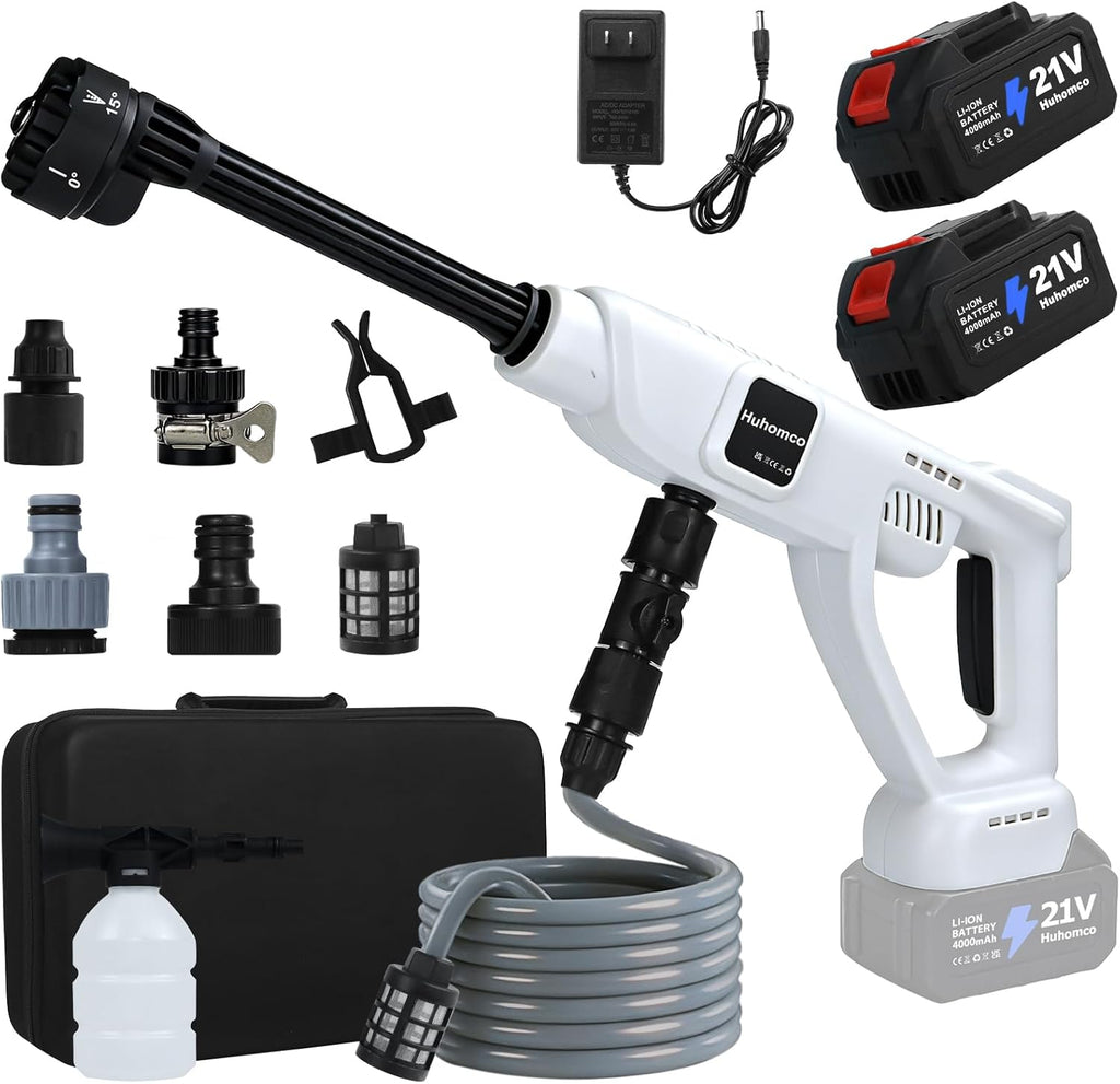 Cordless Cordless Pressure Brushless, 2×4000mAH Batteries (White)