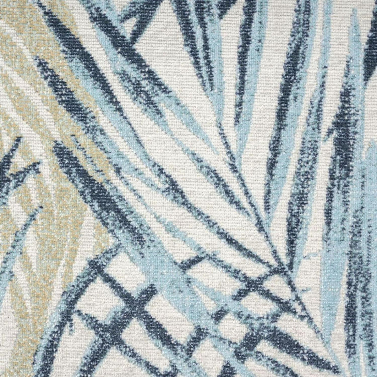 Tommy Bahama Malibu Palm Springs Coastal Indoor/Outdoor Area Rug, Ivory/Aqua Blue, 7'10"x10'2"